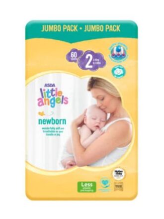 Little Angels Size 2 – Jumbo Pack – 60 Count