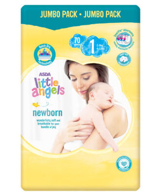 Little Angels Size 1 – Jumbo Pack – 70 Count