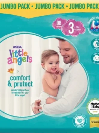 Little Angels Size 3 – Jumbo Pack – 98 Count