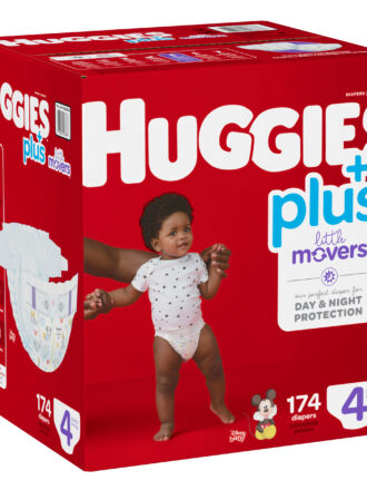 Huggies Little Movers Plus – Size 4 – Plus Box – 174 Count