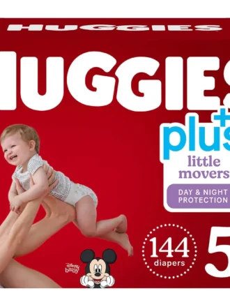 Huggies Little Movers Plus – Size 5 – Plus Box – 144 Count