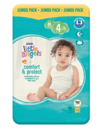 Little Angels Size 4 – Jumbo Pack – 84 Count